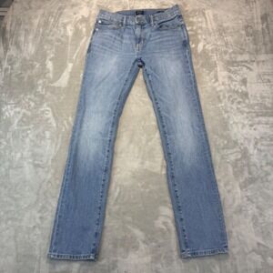 J.Crew Flex Slim Fit Jeans Mens 29x32 Light Wash Blue Denim Stretch